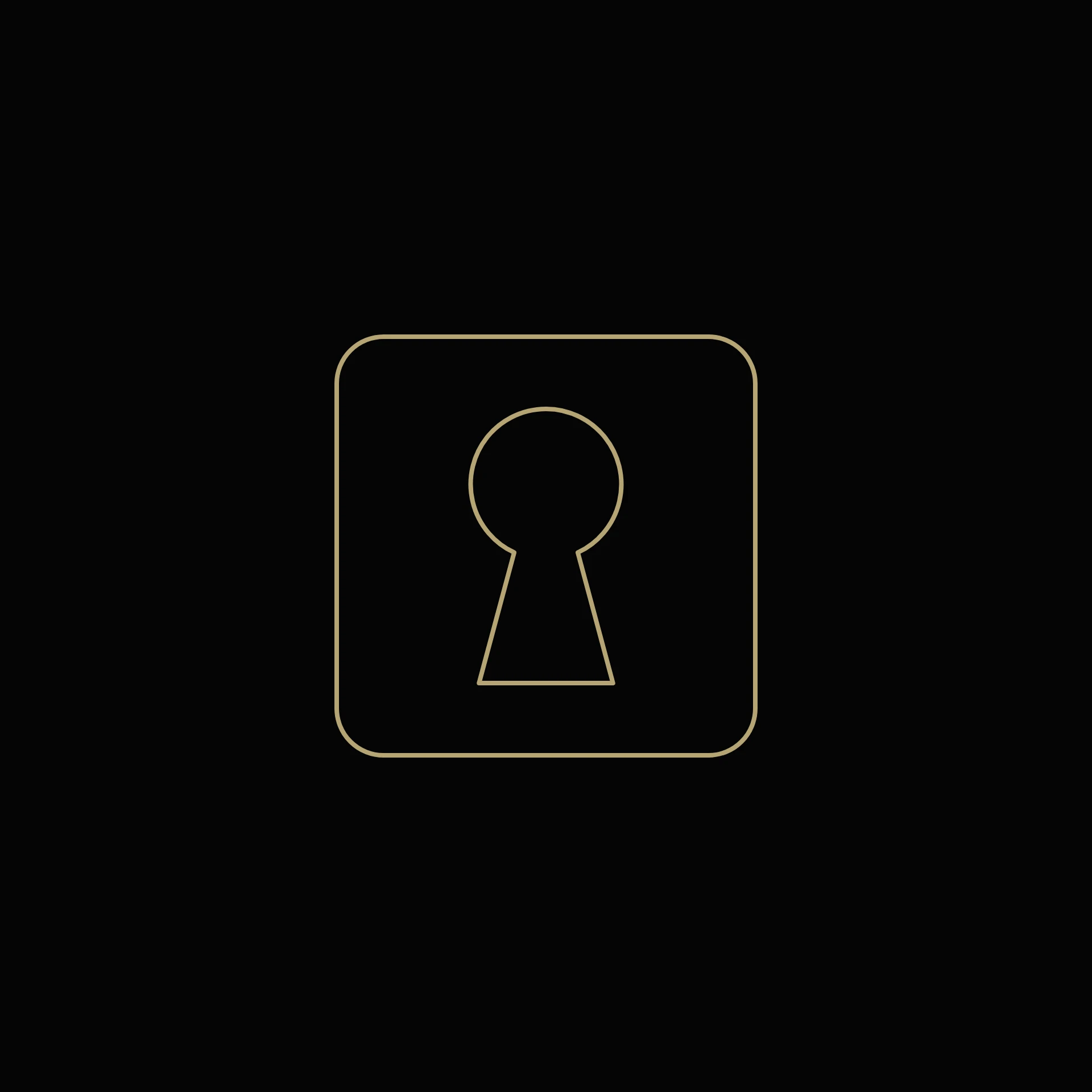 A golden key on black — the emblem of the publication