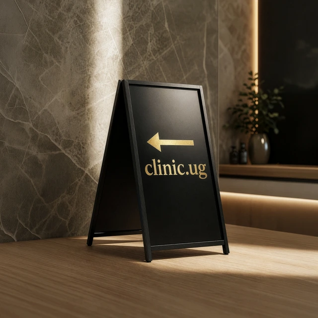 Chevalet de trottoir – clinic.ug